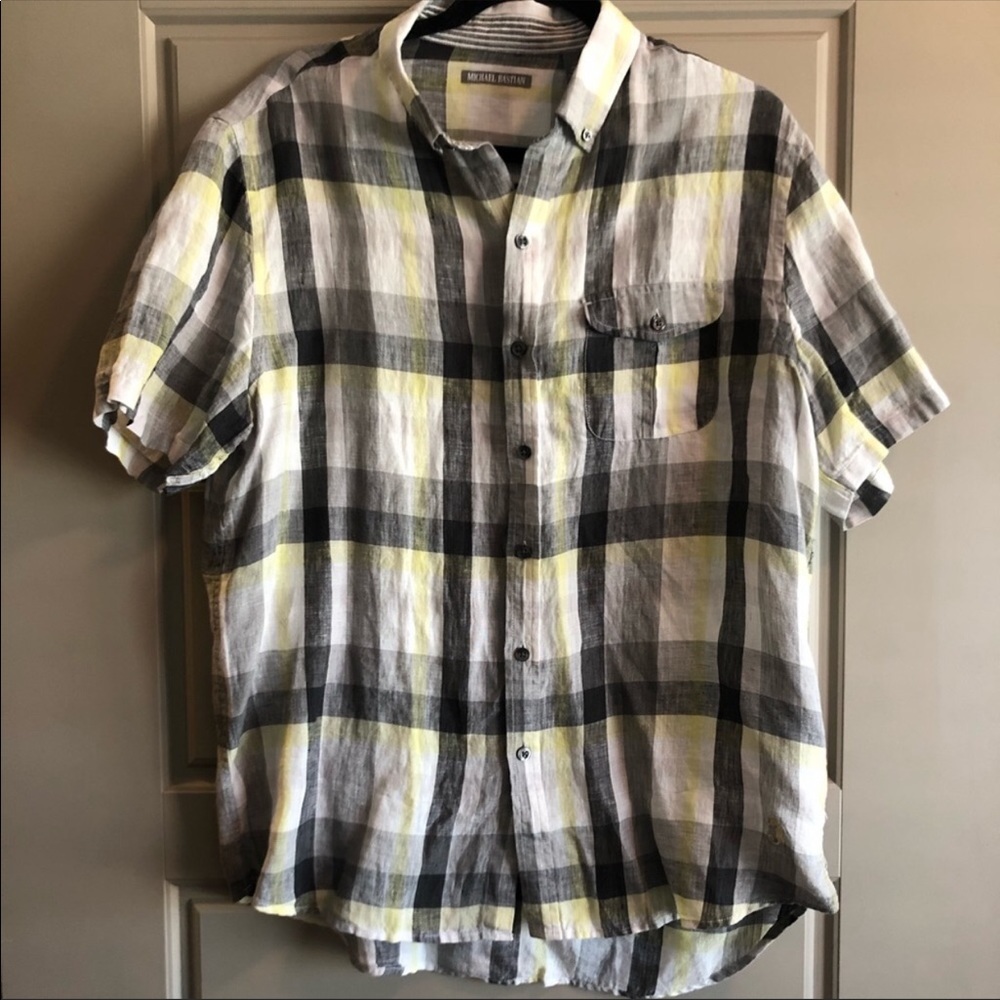 Michael Bastian Short Sleeve Button Down